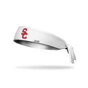 USC Trojans White SC Interlock Flex Tie Headband